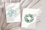 BLUE WHITE HYDRANGEA WEDDING PNG, a Decorative Illustration by Daring Digies (Thumbnail 9 of 10)