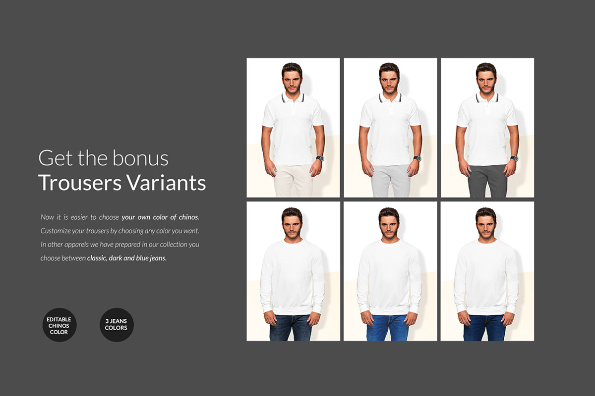 Men Sweatshirt Mockups Set FREE DEMO, a Books & Magazine Mockup by Apparel_Mockups (Photo 17 of 24)