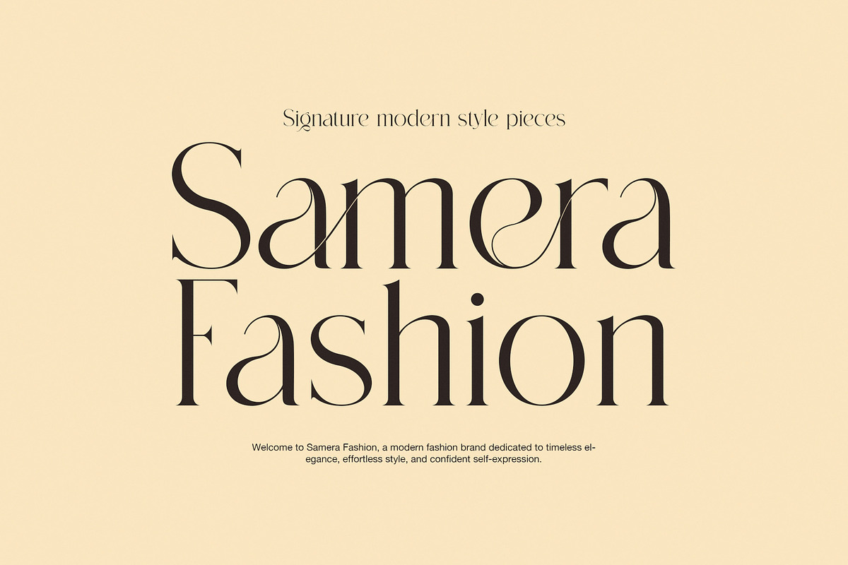 Cigaret Elegant Fashion Serif Font, a Serif Font by Perfectype (Photo 2 of 8)