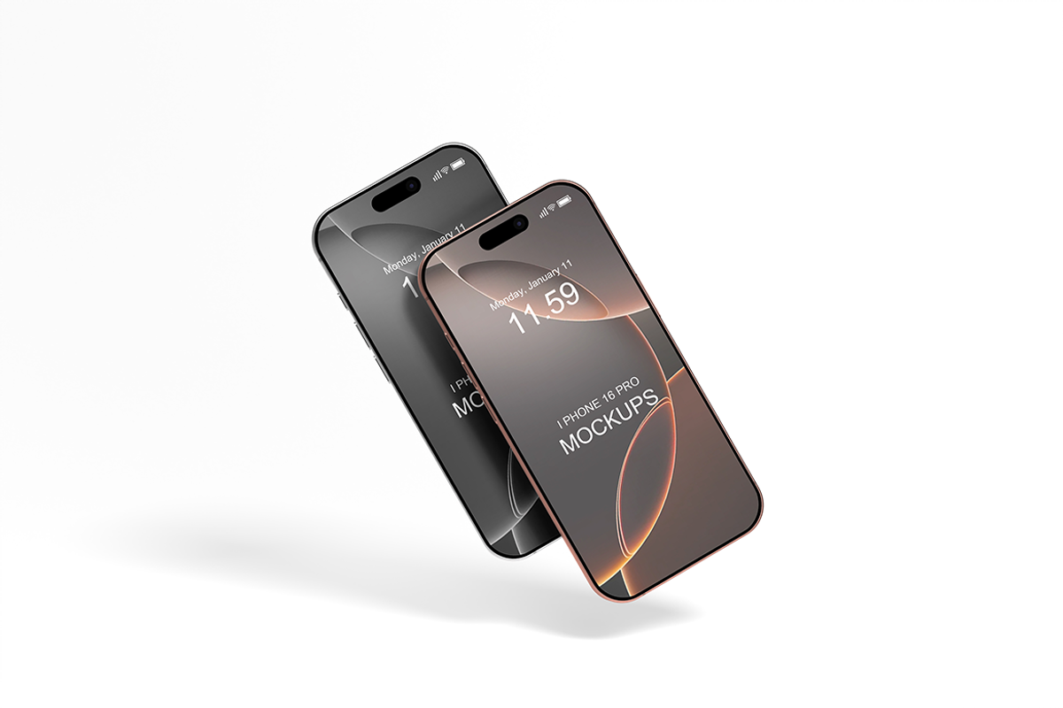 Iphone 16 Pro Mockups, an iPhone Mockup by groens (Photo 4 of 7)