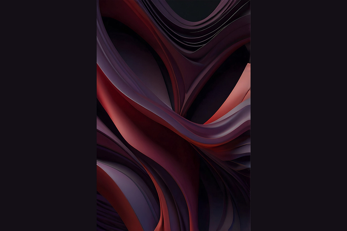 Dark Liquid 3D Backgrounds, a Decorative Illustration by StockVerse Creative (Photo 3 of 4)