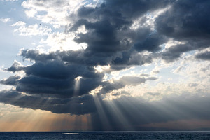 rays and clouds