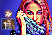 Realistic Oil Painting Art, an Action Add-On by U_Design (Thumbnail 13 of 15)