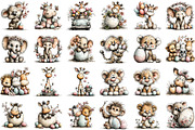 Easter Safari Animals Clipart, an Illustration by Sublimation Artist (Thumbnail 2 of 7)