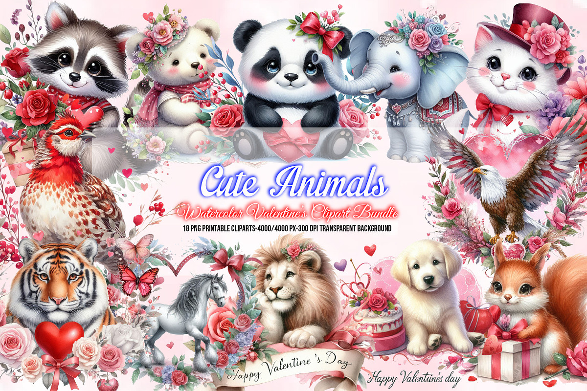 Mega Watercolor Clipart Bundle, a Seasonal Illustration by Craft Nest (Photo 15 of 20)