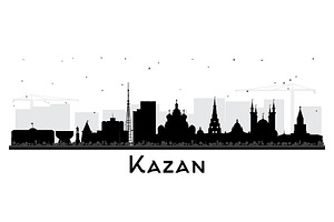 Kazan Russia city skyline silhouette