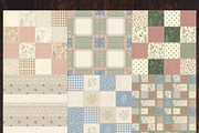 Vintage Cottage Quilt Digital Paper, a Pattern Graphic by LA Design (Thumbnail 2 of 10)