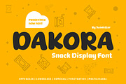 Dakora - Snack Display Font, a Handwritten Font by twinstd (Thumbnail 1 of 9)