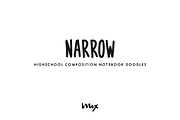 Narrow – A Handwritten Font, a Sans Serif Font by Mix Fonts (Thumbnail 1 of 3)