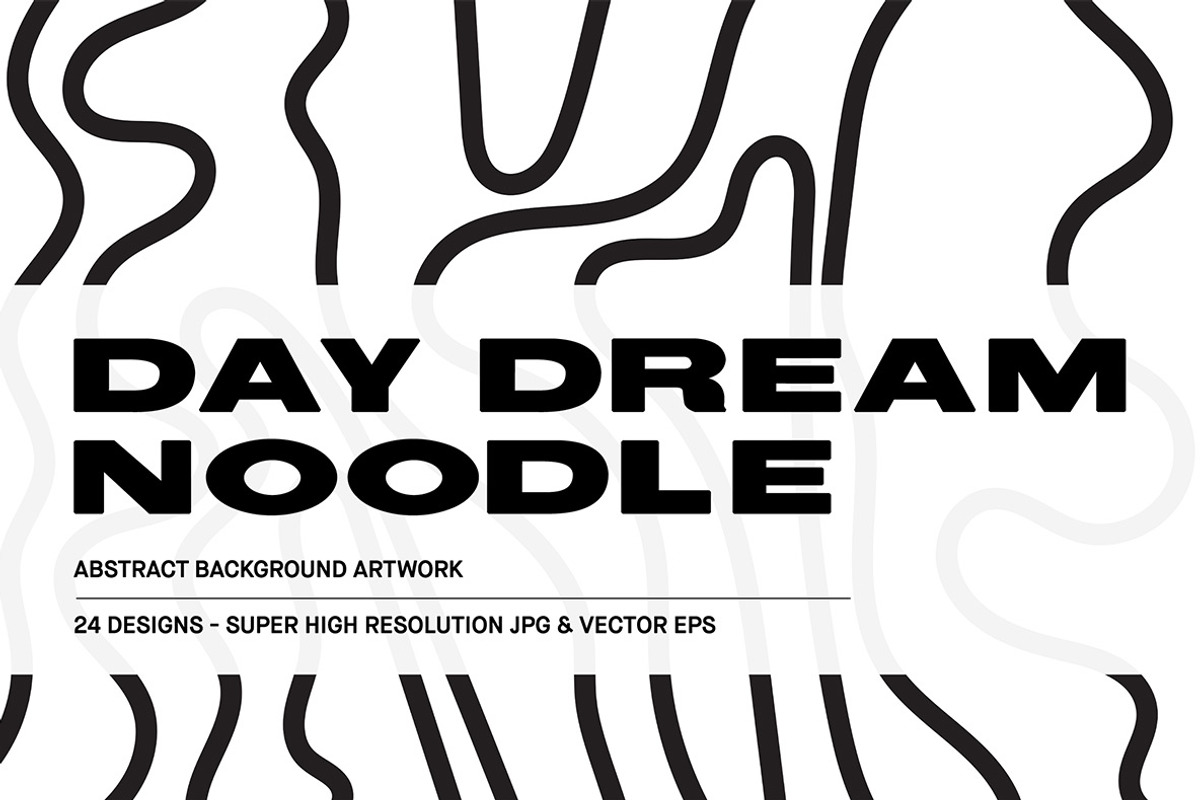 Day dream noodle - Abstract artwork, a Decorative Illustration by Huebert World (Photo 1 of 10)