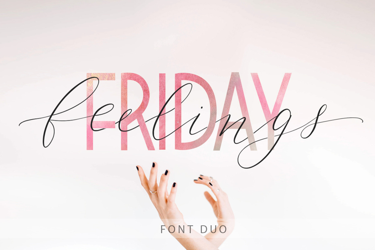 Friday feelings. Font Duo., a Script Font by Red Ink (Photo 1 of 13)