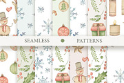 Watercolor Cozy Christmas set, an Illustration by OrangePeafowlArt (Thumbnail 11 of 14)