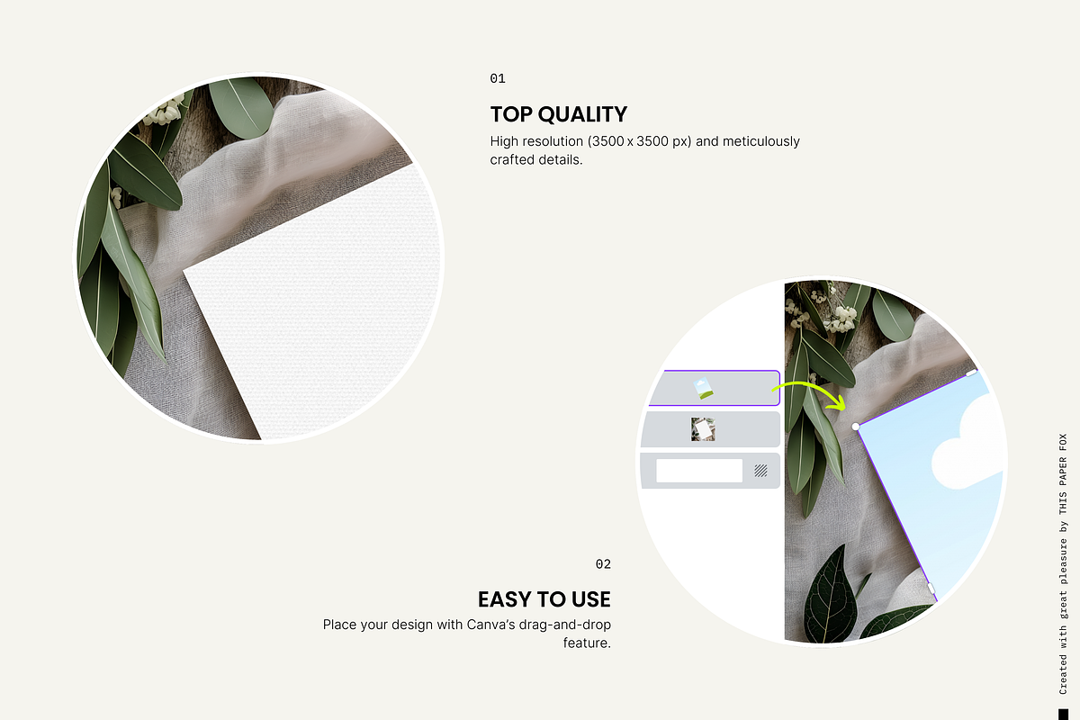 Invitation Card Mockup・Erna 4, a Product Mockup by This Paper Fox (Photo 2 of 5)