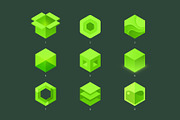9 hexagons. Vector logo, a Branding & Logo Template by Magda (Thumbnail 1 of 11)
