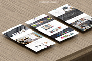 Webpages Presentation Mockups, an Advertising Mockup by RgraphicsDesign (Thumbnail 2 of 4)