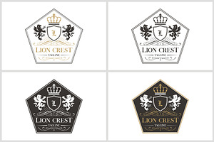 Lion Crest Logo Template