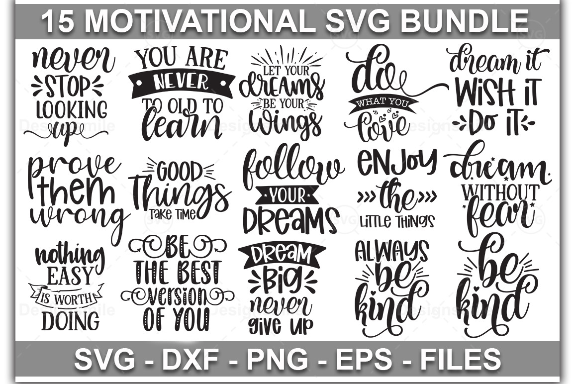 Motivational SVG bundle, an Education Illustration by DESIGNAVO