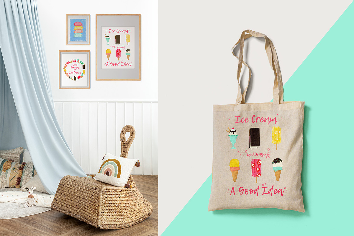 Summer Sweets Clipart & Patterns, a Food Illustration by The Audacious Brush (Photo 9 of 11)