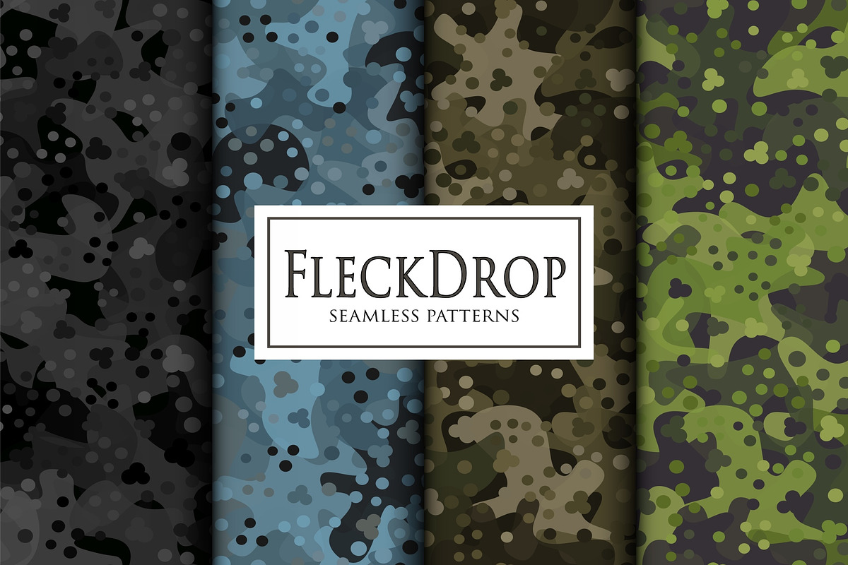 Fleck drop style seamless camouflage, a Pattern Graphic by ArchonDigitalShop (Photo 4 of 7)