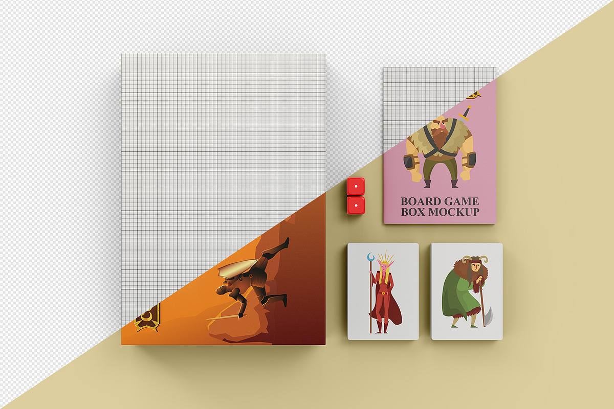 Board Game Box Mockup - 5 views, a Packaging Mockup by Illusiongraphic (Photo 13 of 19)