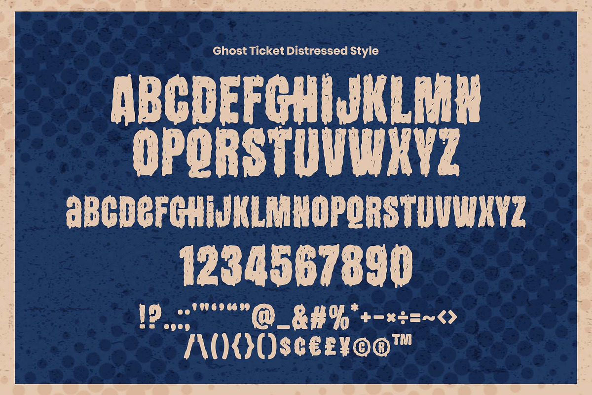 Ghost Ticket a Cartoon Horror Font, a Handwritten Font by Rasiorise Studio (Photo 4 of 12)