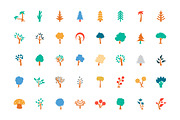 125+ Trees Colored Icons, a Solid Icon by Creative Stall (Thumbnail 2 of 4)