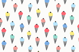 Ice cream pattern