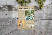 Brown Vintage Holiday Party Flyer, a Flyer Template by Bizz_District_Studio (Thumbnail 1 of 3)
