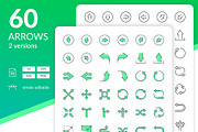 Arrows, an Outline Icon by Kalash (Thumbnail 1 of 3)