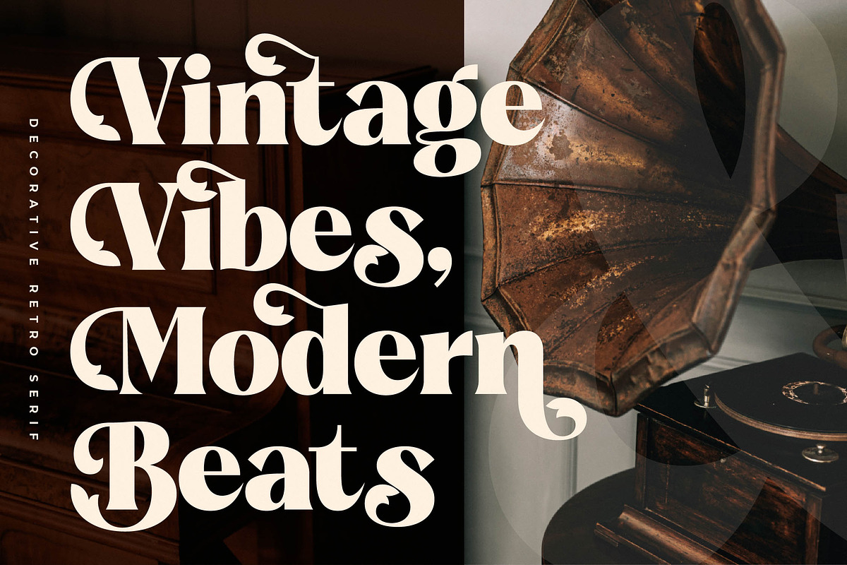Beatnik Garden Decorative Serif, a Serif Font by Letterena Studios (Photo 2 of 15)