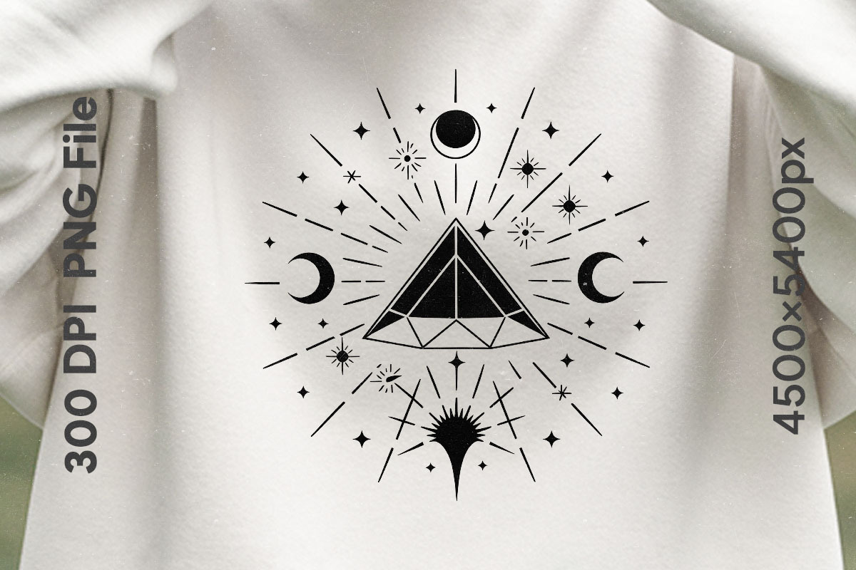 Hand Drawn Mystic & Celestial Bundle, an Object Graphic by GlitterCraft (Photo 4 of 41)