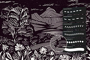 Multi App Craftsman Linocut Brushes, a Brush Add-On by brushapes.com (Thumbnail 2 of 6)