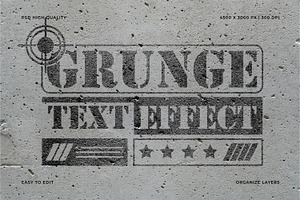 Grunge Text & Logo Effect