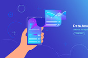 Mobile App for banking and investing, a Finance Illustration by Julia Tim (Thumbnail 2 of 6)
