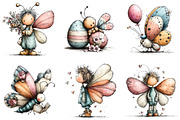 Whimsical Easter Butterfly Clipart, an Illustration by Sublimation Artist (Thumbnail 6 of 7)