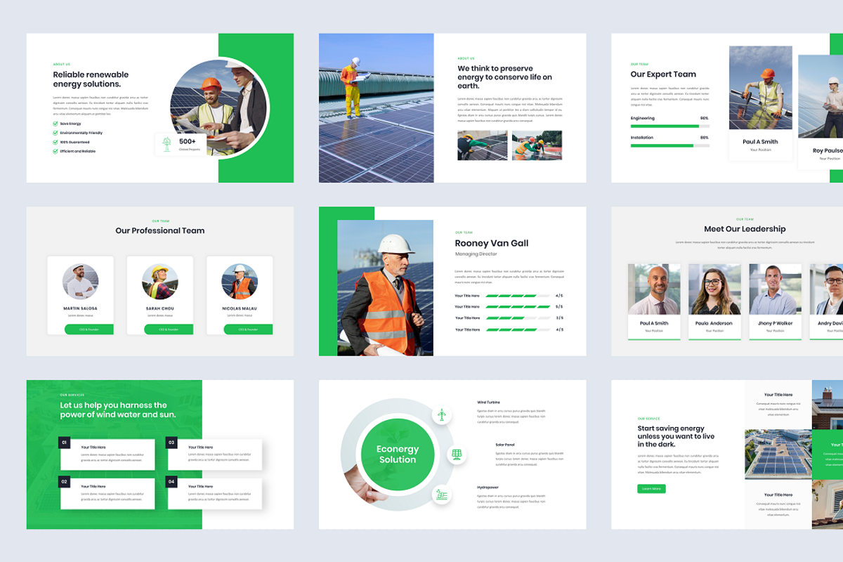 Econergy - Renewable Energy, a Presentation Template by Biwarastudio (Photo 3 of 5)