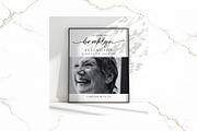 Funeral Welcome Sign B&W Canva FR004, a Poster Template by TyphoonStudio (Thumbnail 4 of 10)