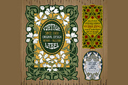 Label Art Nouveau - sets, a Decorative Illustration by Stanislav Kharchevskyi (Thumbnail 7 of 8)