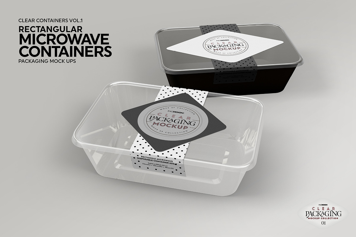 Microwave Containers PackagingMockup, a Cups & Container Mockup by INCDesign (Photo 4 of 9)