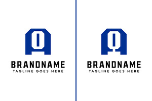Letters AO and AQ Monogram Logo Set, a Branding & Logo Template by Pray Art Design Studio