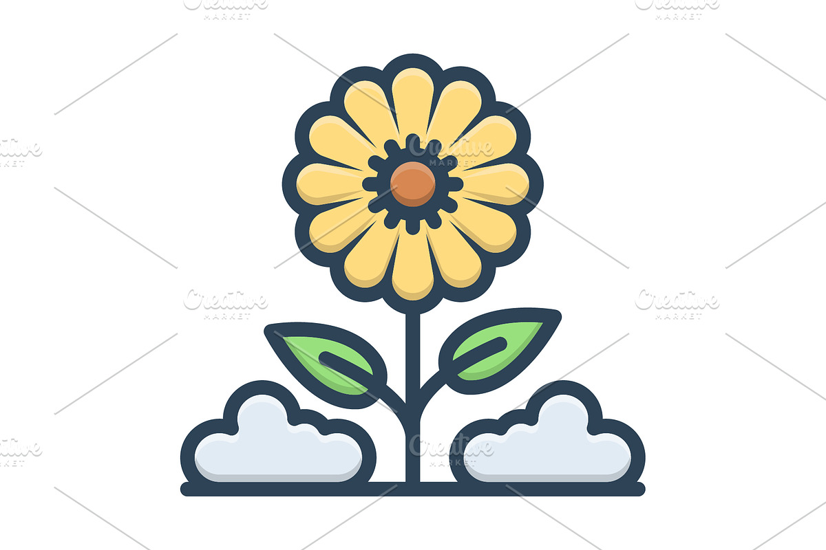 Spring springtime color icon, a Duotone Icon by Creative priyanka