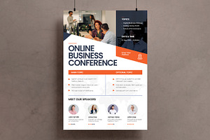 Online Business Conference Flyer, a Flyer Template by MightyDesign
