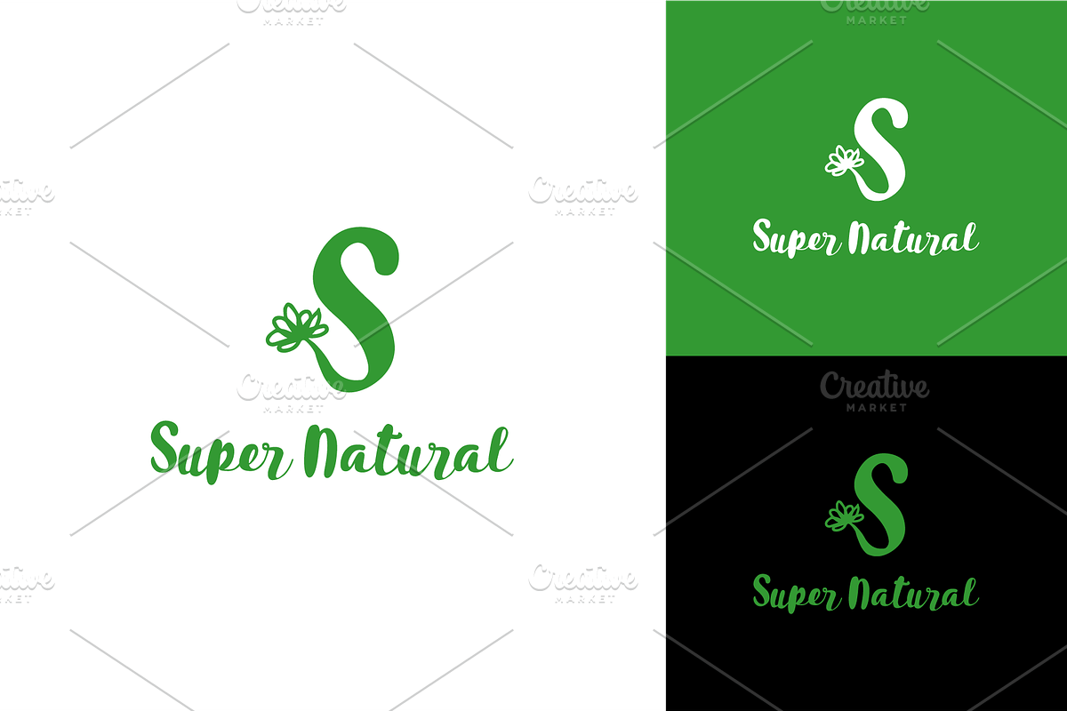 Super Natural Logo, a Branding & Logo Template by zaqilogo