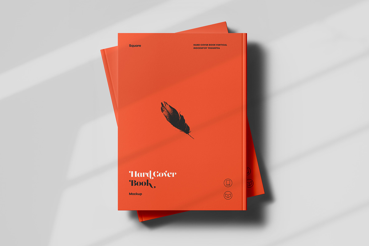 Hard Cover Vertical Book Mock-up, a Books & Magazine Mockup by Yogurt86 (Photo 13 of 14)