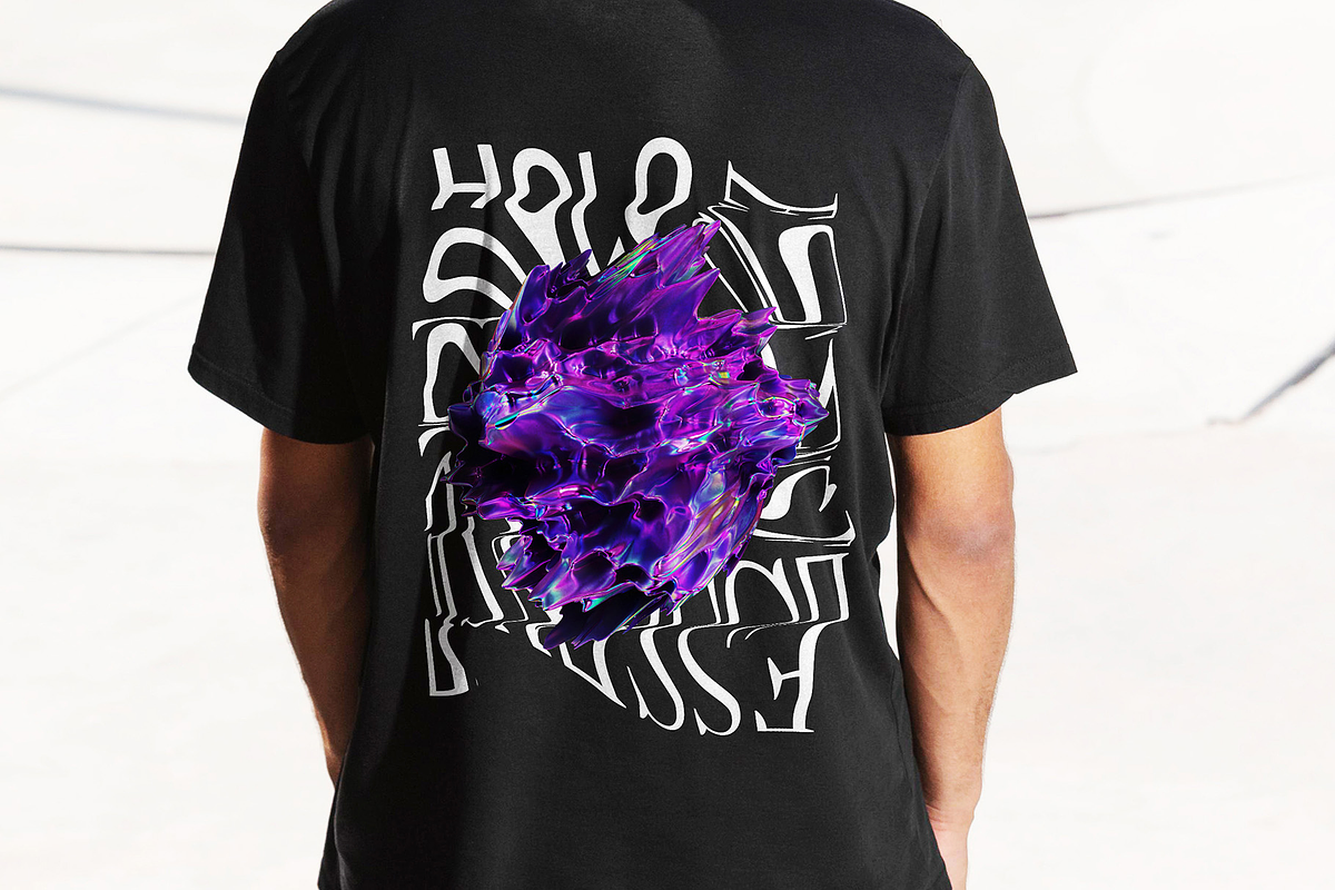 50 Holographic 3D Abstract Shapes, an Object Graphic by assetpro.design (Photo 6 of 12)