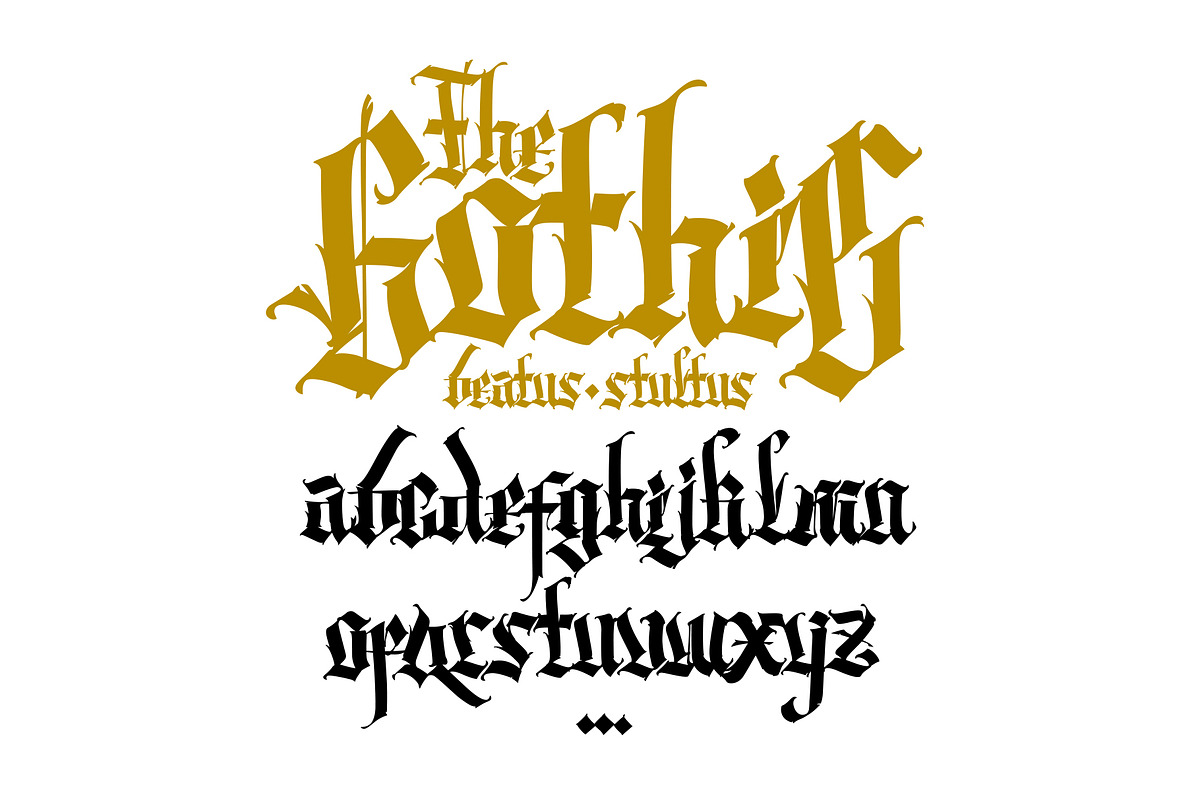 Gothic font - 11, a Blackletter Font by GeekClick (Photo 14 of 17)