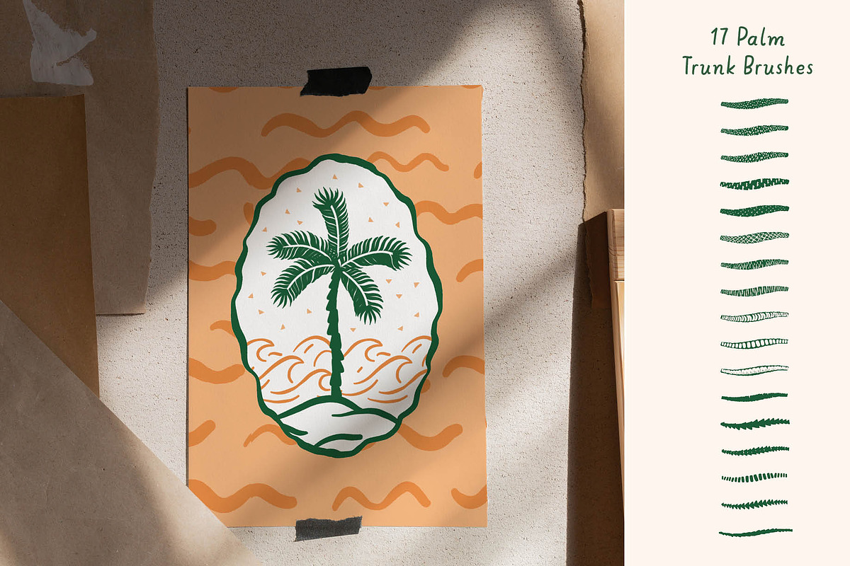 Whimsical Palm Creator for Procreate, a Brush Add-On by Pencil Twist (Photo 2 of 10)