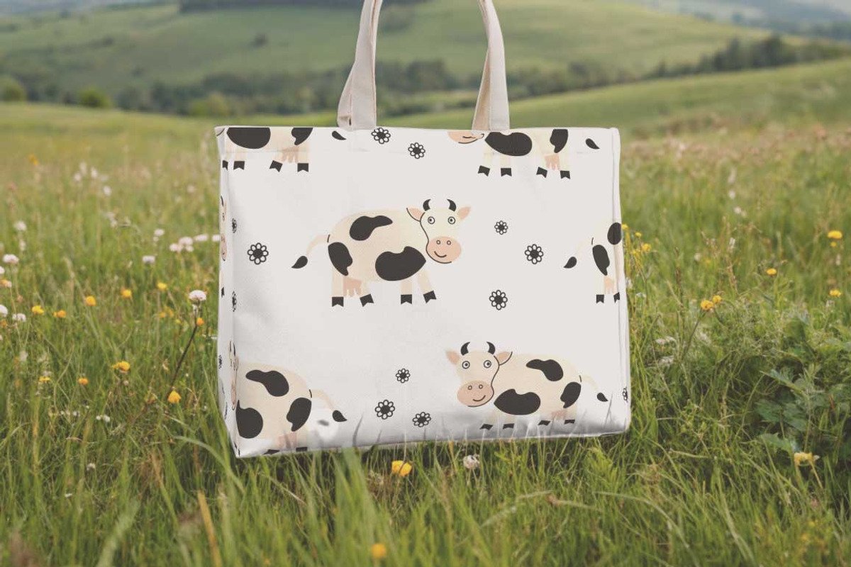 Dairy products and a cow, a Pattern Graphic by Oxi An illustrator (Photo 5 of 7)