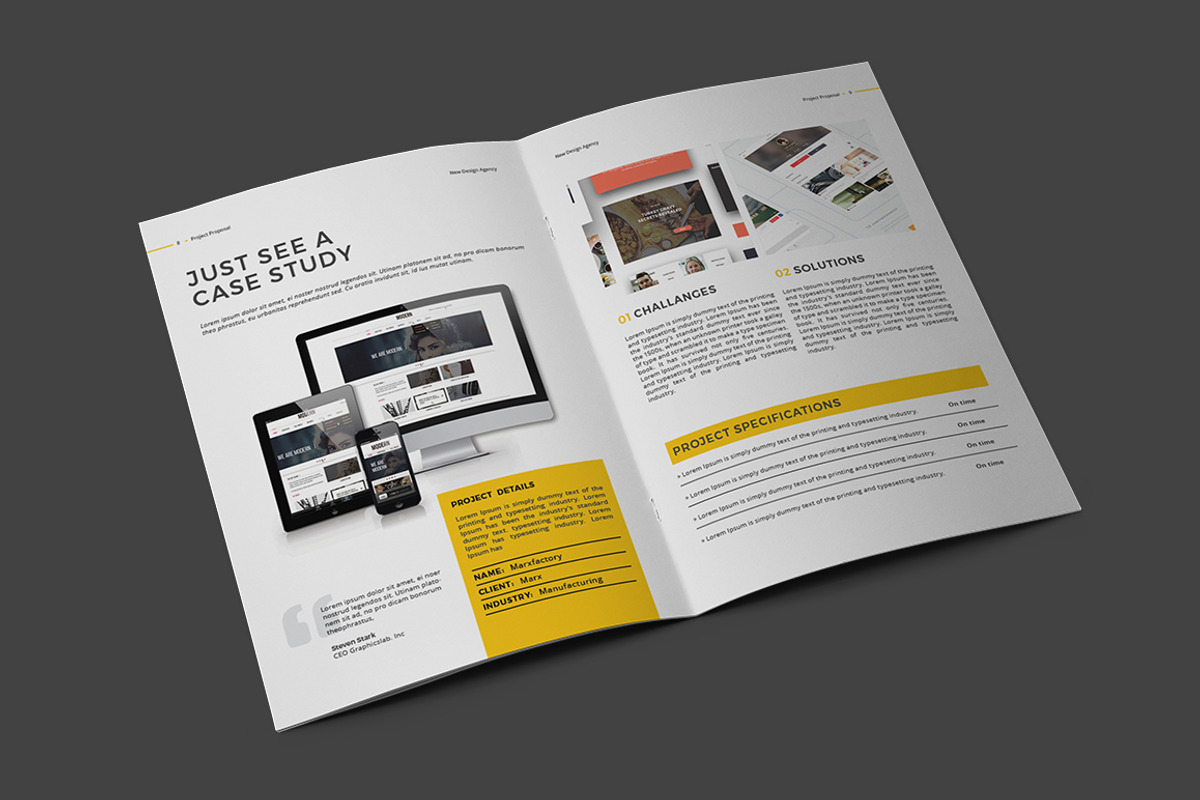 Project Proposal, a Stationery Template by GraphicsEgg (Photo 3 of 7)