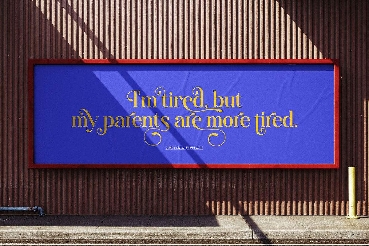 Hostania, a Serif Font by Attract Studio (Photo 10 of 12)